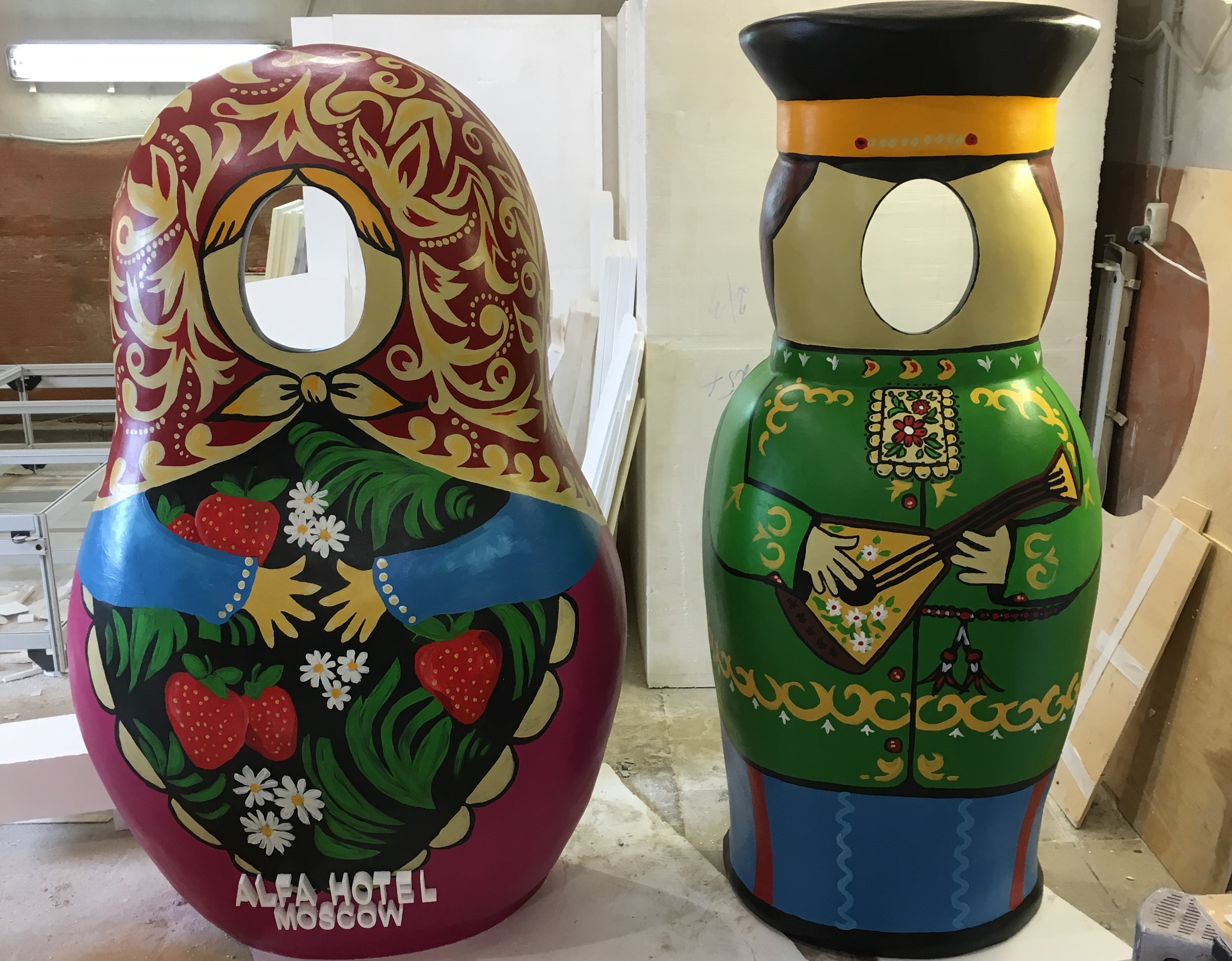 Матрешки из пенопласта
